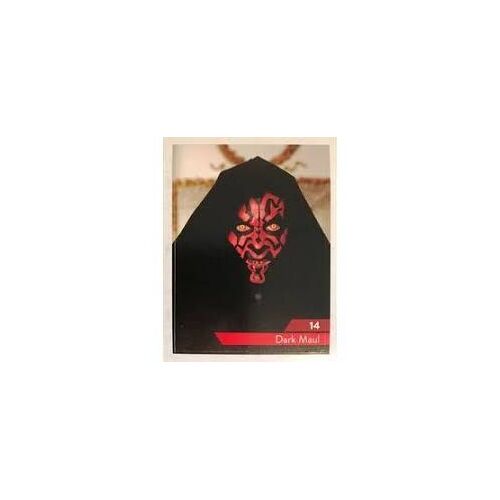 Vignette Sticker Star Wars N°14 Dark Maul - Star Wars - Leclerc - Lucasfilm 2019 - 7x5,5 Cm