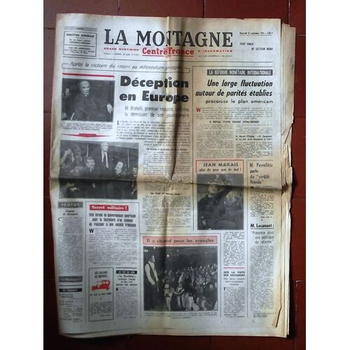 La Montagne 27 Sept 1972.Le Filet Se Resserre Autour Des Meutriers Des Soppeurs Anglais