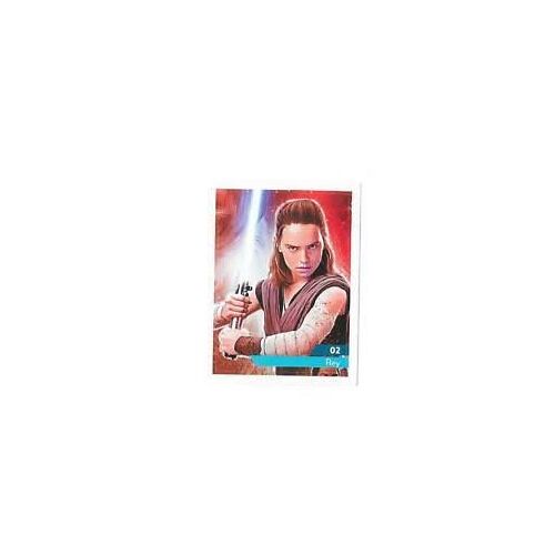 Vignette Sticker Star Wars N°2 Rey - Star Wars - Leclerc - Lucasfilm 2019 - 7x5,5 Cm