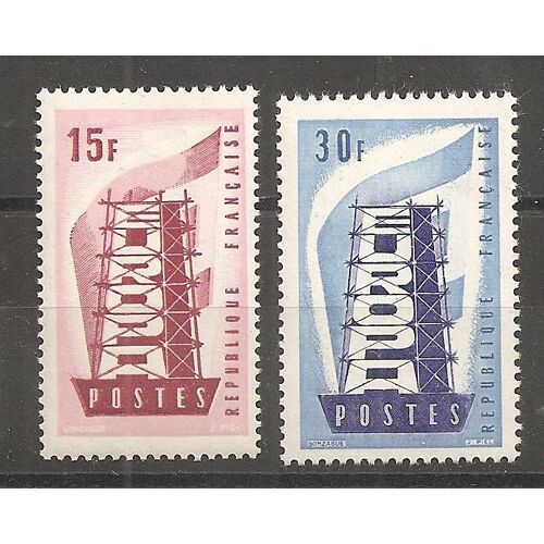 1076 Et 1077 (1956) Série Europa (2) N** (Cote 8,45e) (1290)