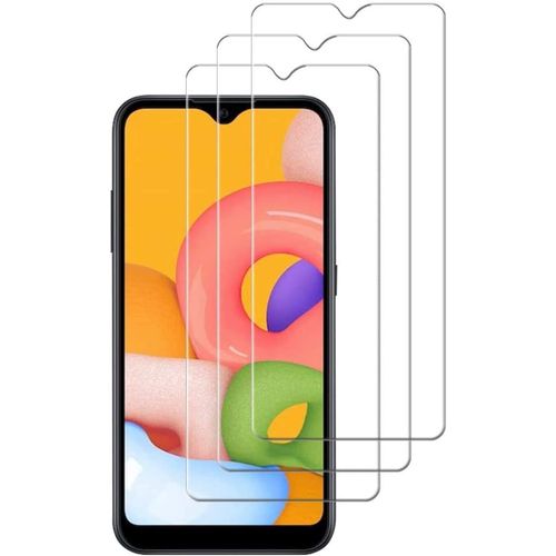 [3 Pack] Protecteur D'ecran Pour Samsung Galaxy A11 En Verre Trempe, Durete 9h, Sans Bulles, Haute Definition, Protecteur D'ecran En Verre Trempe Resistant Aux Rayures