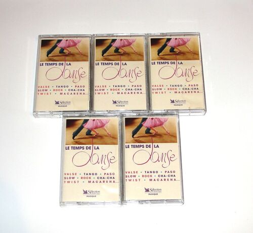 Lot De 5 Cassettes Le Temps De La Dance