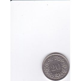 Suisse 20 Centimes 1960 Libertas