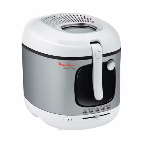 Moulinex mega XXL - Friteuse - 1.8 kWatt - blanc/gris