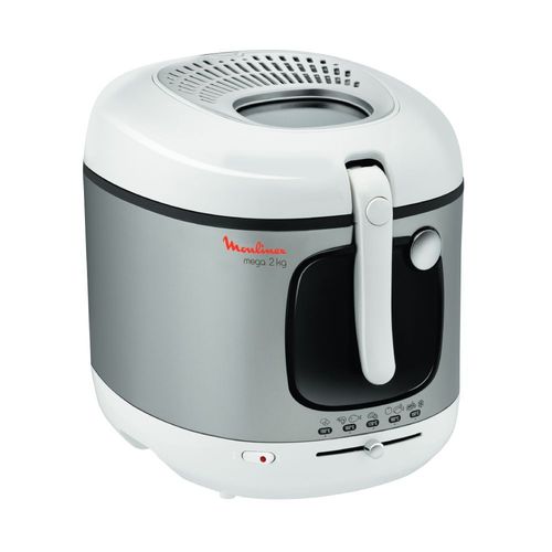 Moulinex mega XXL - Friteuse - 1.8 kWatt - blanc/gris