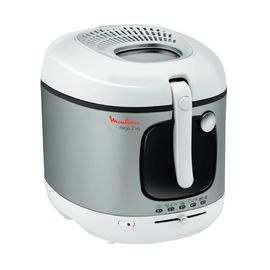 Moulinex mega XXL - Friteuse - 1.8 kWatt - blanc/gris