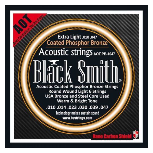 Black Smith Aot-Pb1047 - Jeu Cordes Acoustiques Aot 10-47