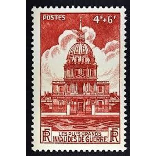 Chapelle Des Invalides À Paris Pour Les Plus Grands Invalides De Guerre Année 1946 N° 751 Yvert Et Tellier Luxe