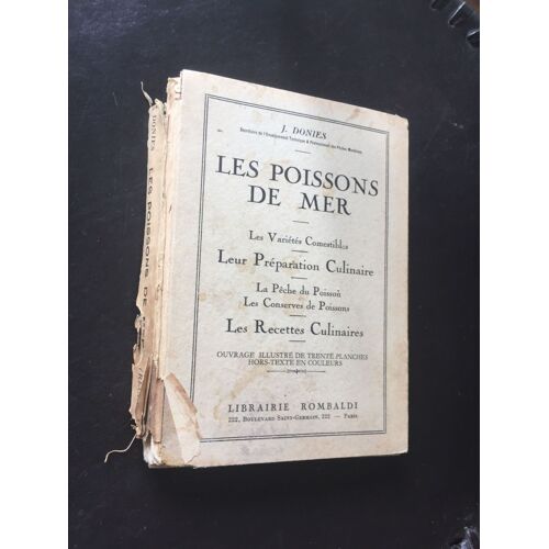 Les Poissons De Mer. Les Variétés Comestibles, Leur Préparation Culinaire, Les Recettes Culinaires.