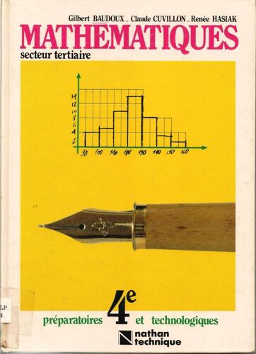 Mathématiques, Cap Tertiaires, 4e Préparatoires Et Technologiques