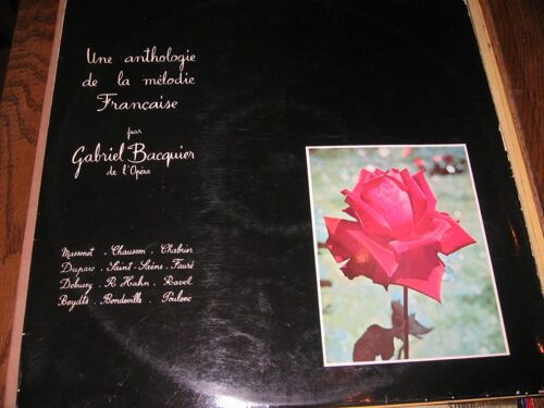 Anthologie  De  La  Melodie  Francaise  / Pensee D'automne/Le Temps  Des  Lilas / Ballade  Des  Gros  Dindons/ Phidyle / Cheveaux De  Bois / Dormez  Ami/ Dernier  Poeme  ...