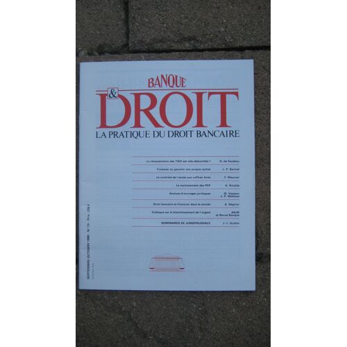 Banque Et Droit