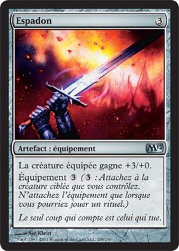 Espadon (Greatsword) - Magic Mtg - M12 Vf Mint 209 - U
