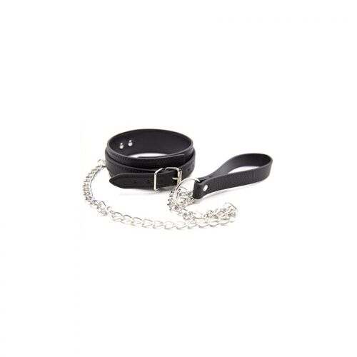 Collier & Laisse Collier Avec Chaîne Métal Pety Noir