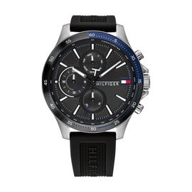 Tommy Hilfiger Montre Noir Multi-Cadrans Hommes Bank 1791724