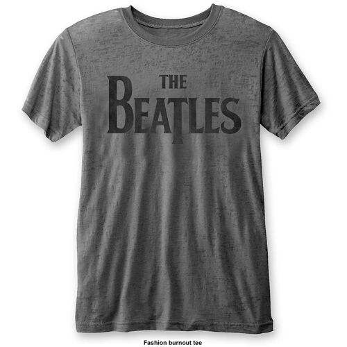 The Beatles - T-Shirt Burnout Col - Drop T Logo - Men (M)