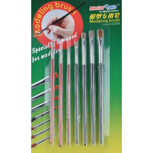 Outillage Pour Maquette : Set De 7 Pinceaux-Trumpeter