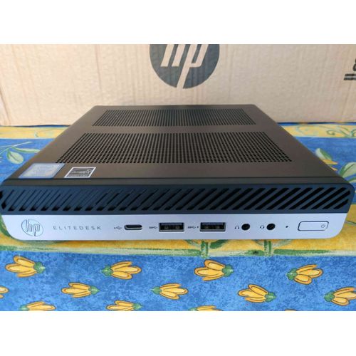 HP ELITEDESK 800 G4 MINI Intel core i7-8700 - 4.6 Ghz - Ram 8 Go - SSD 256 Go + DD 500 Go