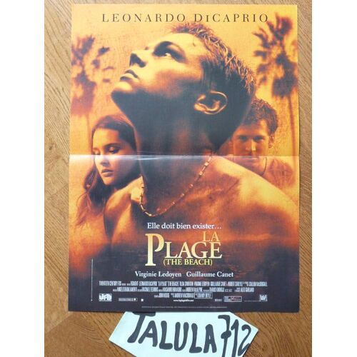 La Plage De Danny Boyle / Leonardo Di Caprio  - Affiche Originale De Cinéma 40  X 60 Cm