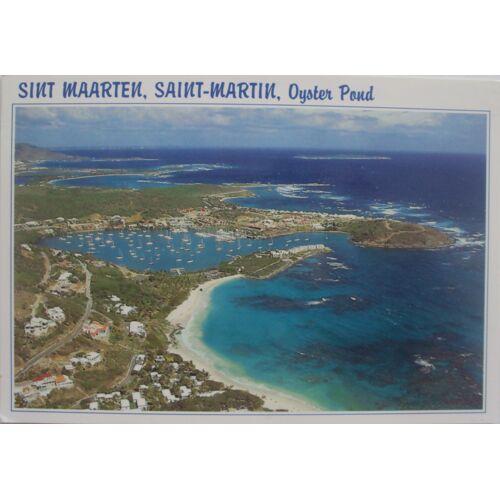France.. Guadeloupe . Saint-Matin . Sint Maarten . Oyster Pond .