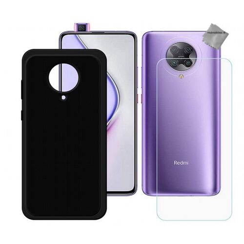 Housse etui coque pochette silicone gel fine pour Xiaomi Poco F2 Pro + verre trempe - NOIR