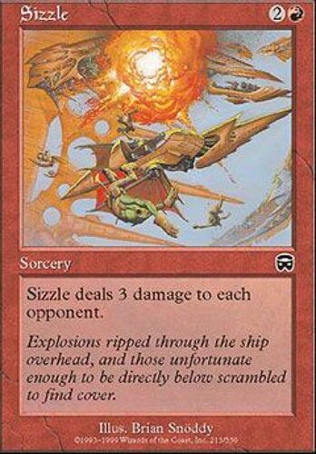 Grésillement ( Sizzle ) - Magic Mtg - Masques Vf E 213 - C