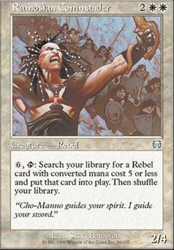Commandant Ramosien ( Ramosian Commander ) - Magic Mtg - Masques Vf E 36 - U
