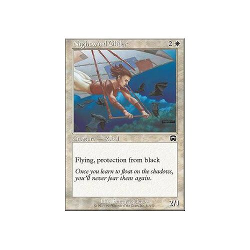 Planeur Du Vent Nocturne (Nightwind Glider ) - Magic Mtg - Masques Vf E 31 - C