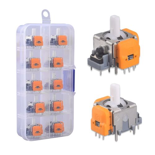 10 Pièces Joystick à Effet Hall 3D Réglable Sans Dérive Manettes de Contrôleur Module pour