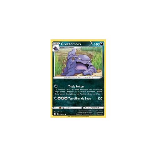 Carte Pokemon - Grotadmorv - 101/189 - Rare - Épée Et Bouclier 3 Ténèbres Embrasées