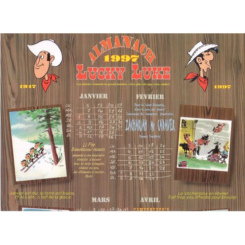 Morris Almanach 1997 Lucky Luke Inedit