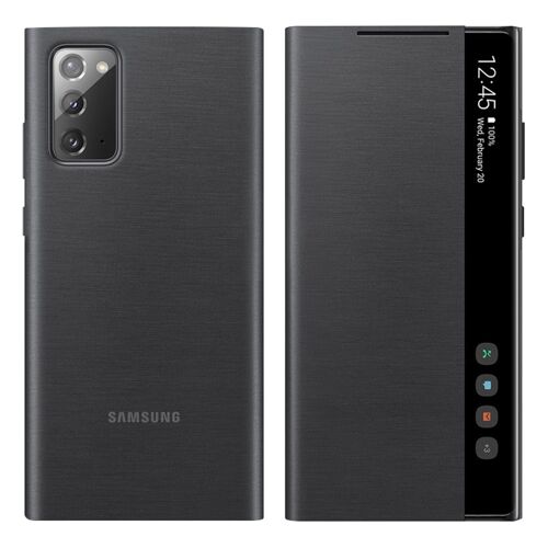 Étui Samsung Galaxy Note 20 Translucide Tactile Clear View Original Noir