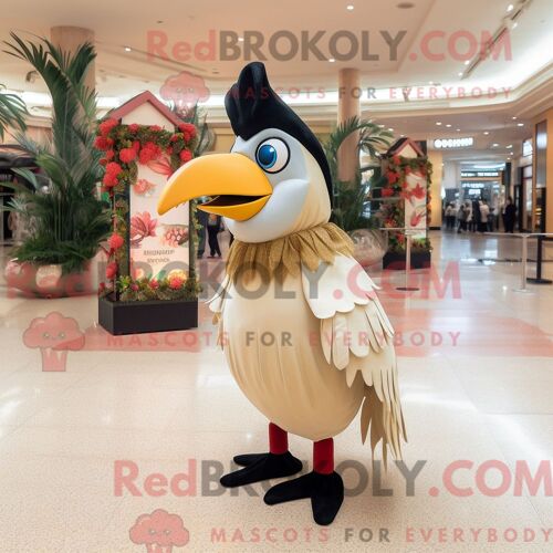 Costume Mascotte Redbrokoly De Bougie Parfumée Rouge Personnage Habillé D Un Gilet Et De Bérets