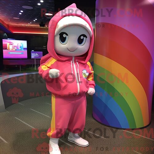 Costume Mascotte Redbrokoly Orange Shepard S Pie Personnage Habillé D Un Pantalon De Jogging Et D Un Wrap