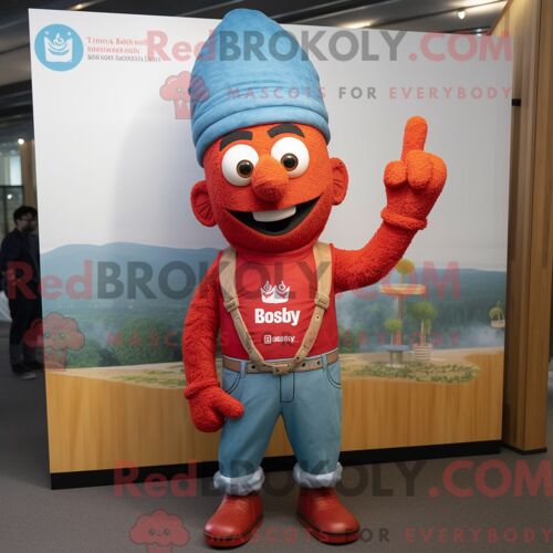 Costume De Mascotte Redbrokoly De Serpent Cyan Habillé D Une Mini-Jupe Et De Boutons De Manchette
