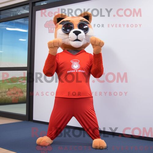 Costume Mascotte Redbrokoly De Grenouille Argentée Personnage Habillé D Un Pantalon De Jogging Et De Lunettes De Lecture