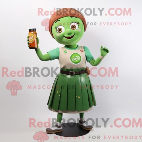 Costume De Mascotte Redbrokoly De Shakshuka Bleu Ciel Personnage Habillé D Une Chemise Habillée Et De Noeuds Papillons