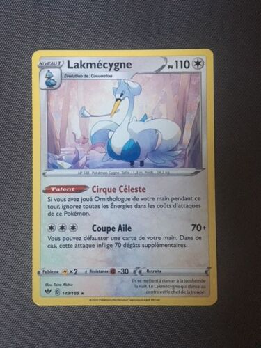 (691) Lakmécygne 149/189 Pokemon