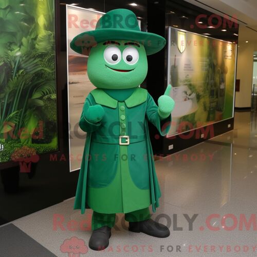 Costume Mascotte Redbrokoly De Green Momentum Personnage Habillé Avec Une Robe Fourreau Et Des Chapeaux
