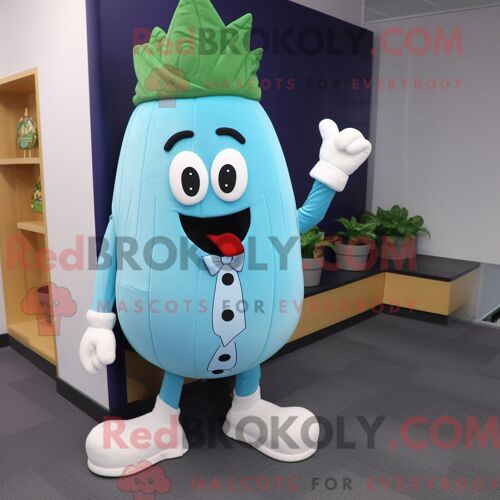 Costume Mascotte Redbrokoly De Casque De Football Américain Lavande Personnage Habillé Avec Une Blouse Et Des Cravates