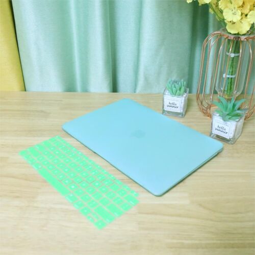 Étui pour ordinateur portable mat funda pour MacBook Pro barre tactile + housse de clavier - For Modèle A1398 - Vert mate