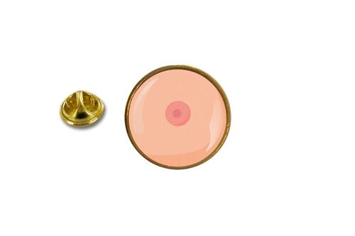 Pins Pin Badge Pin's Metal Avec Pince Papillon Sein