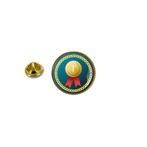Pins Pin Badge Pin's Metal Avec Pince Papillon Number One Champion