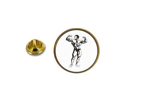 Pins Pin Badge Pin's Metal Avec Pince Papillon Musculation Muscle
