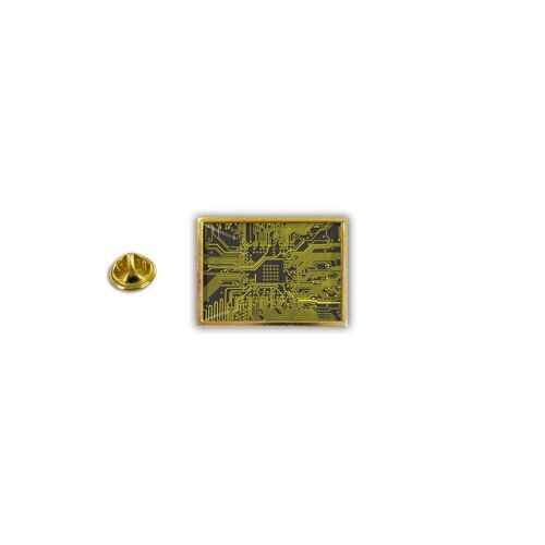Pins Pin Badge Pin's Metal Avec Pince Papillon Geek Circuit Imprime