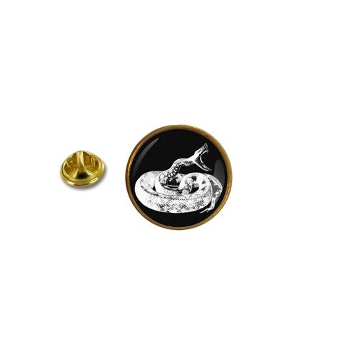 Pins Pin Badge Pin's Metal Avec Pince Papillon Serpent Ref2