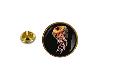 Pins Pin Badge Pin's Metal Avec Pince Papillon Meduse