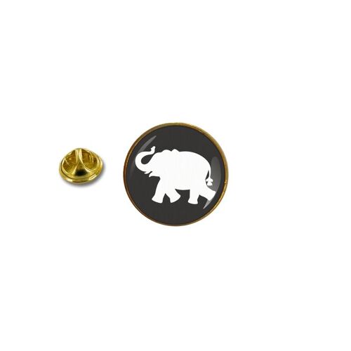 Pins Pin Badge Pin's Metal Avec Pince Papillon Elephant Silhouette