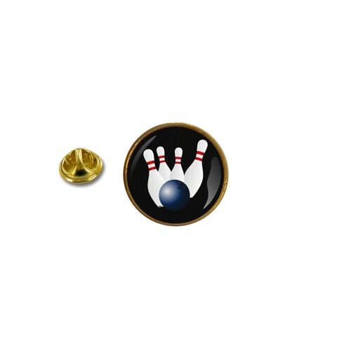 Pins Pin Badge Pin's Metal Avec Pince Papillon Bowling Ref 2