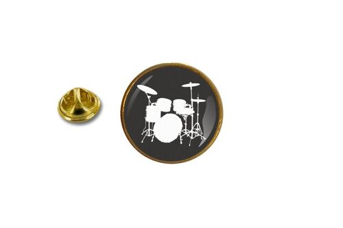Pins Pin Badge Pin's Metal Avec Pince Papillon Batterie Instrument De Musique